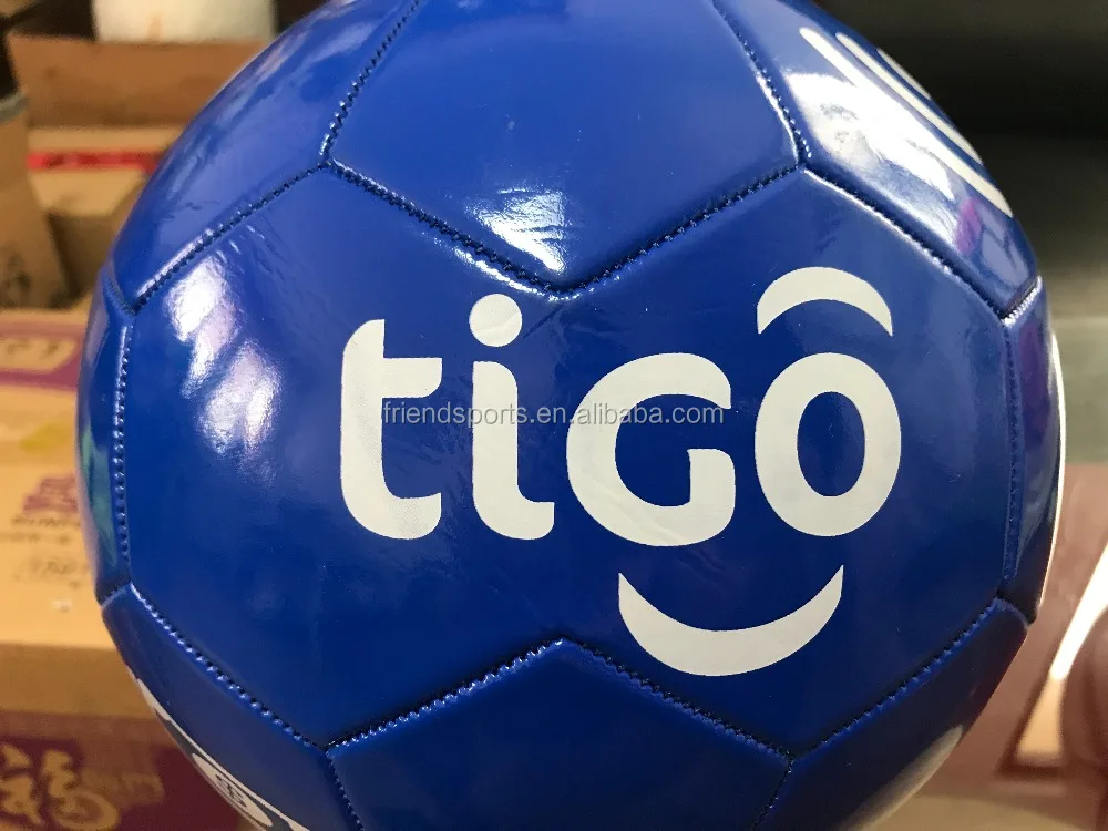 Official Size 5 Custom TIGO logo Cheap Soccer Ball for Advertising Gift Promotion