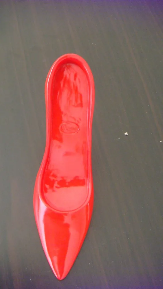 Door Stop Resin Red Shoe High Heel Sliding Door Draft Slam Stopper