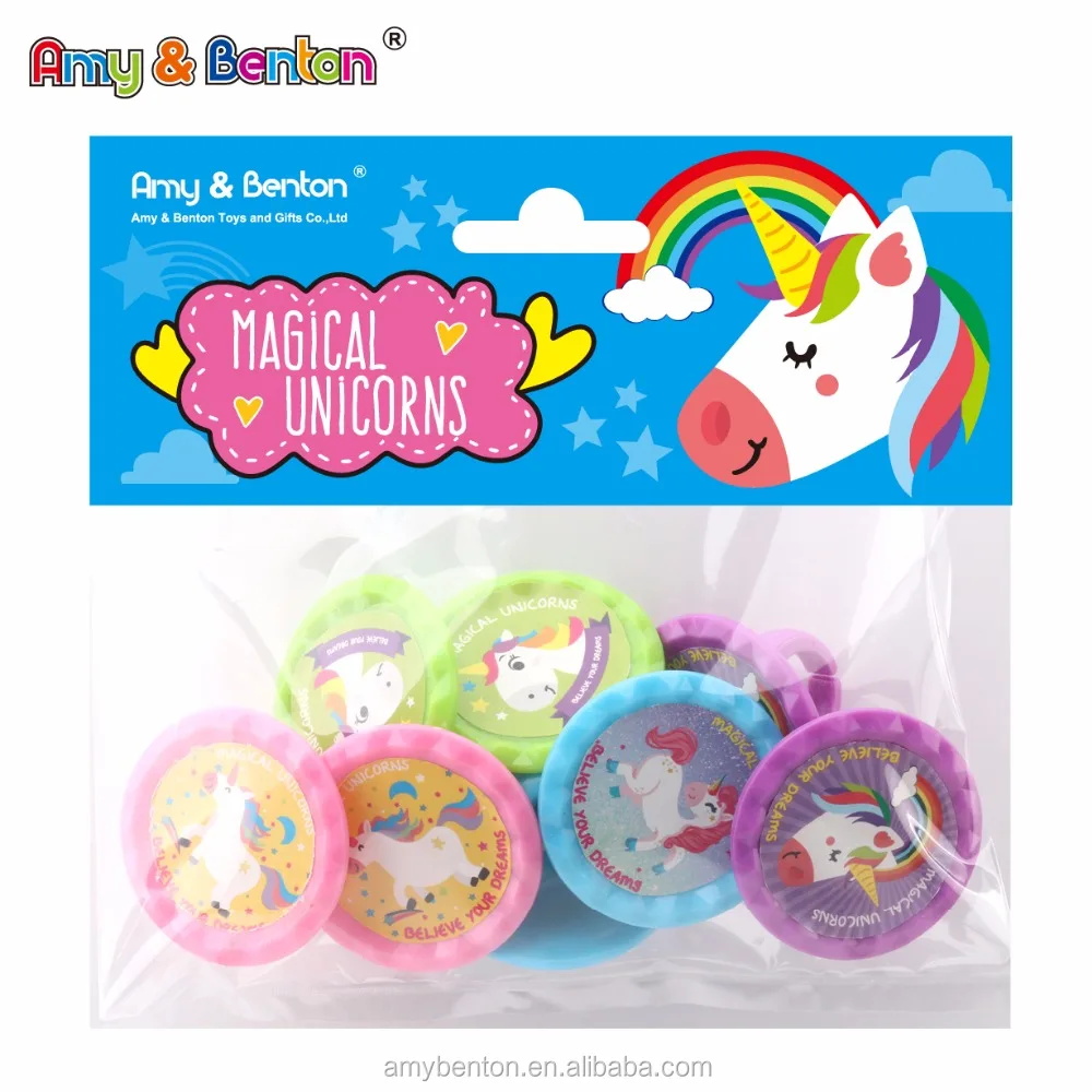 Волшебные игрушки в виде единорога для вечеринки пластиковое мини-кольцо