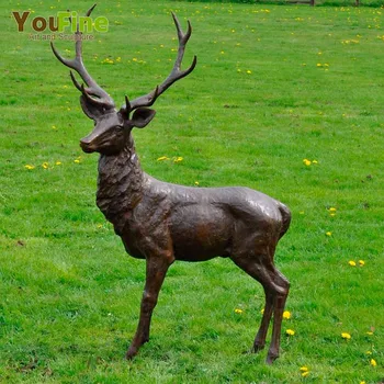 鹿の屋外ガーデンブロンズ動物の彫刻| Alibaba.com