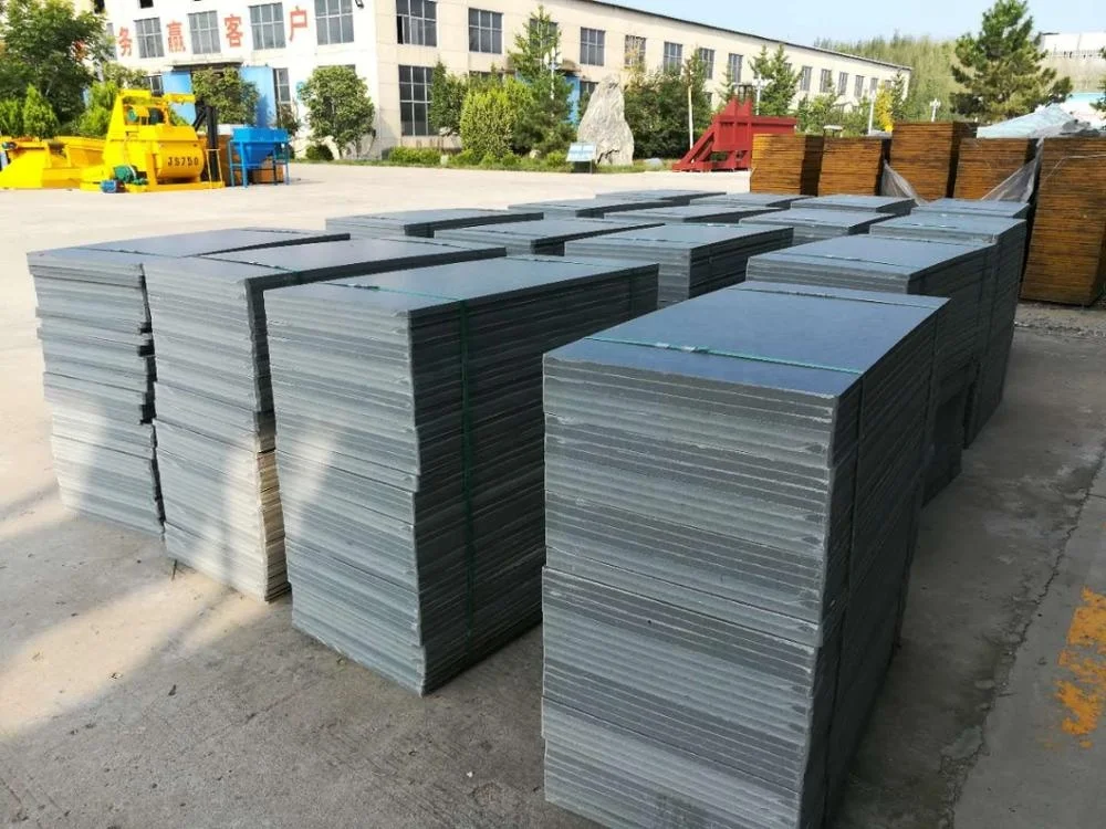 Cement Brick Making Machune PVC Pallet High Resistance to Impact Pvc Plastic Pallets for Brick Block Making Machinery