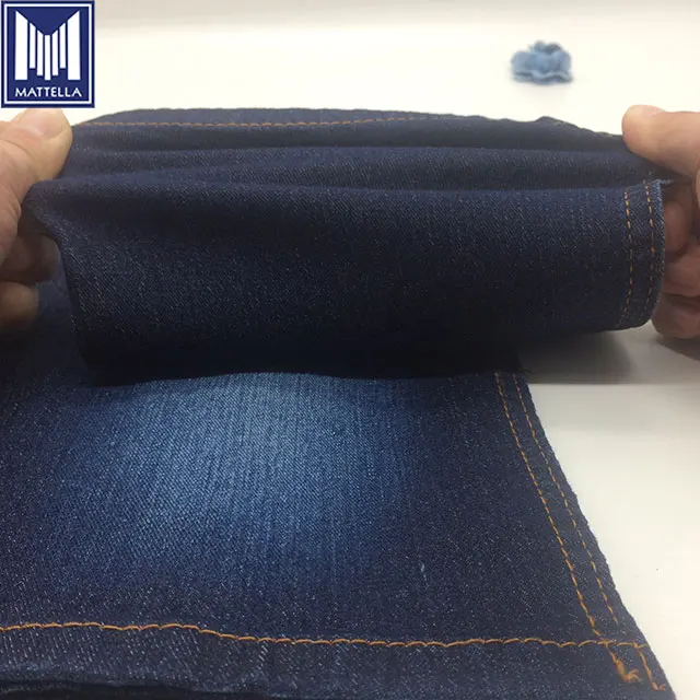 1020 саржа 3/1 хлопок полиэстер вискоза спандекс эластичная джинсовая ткань для женских