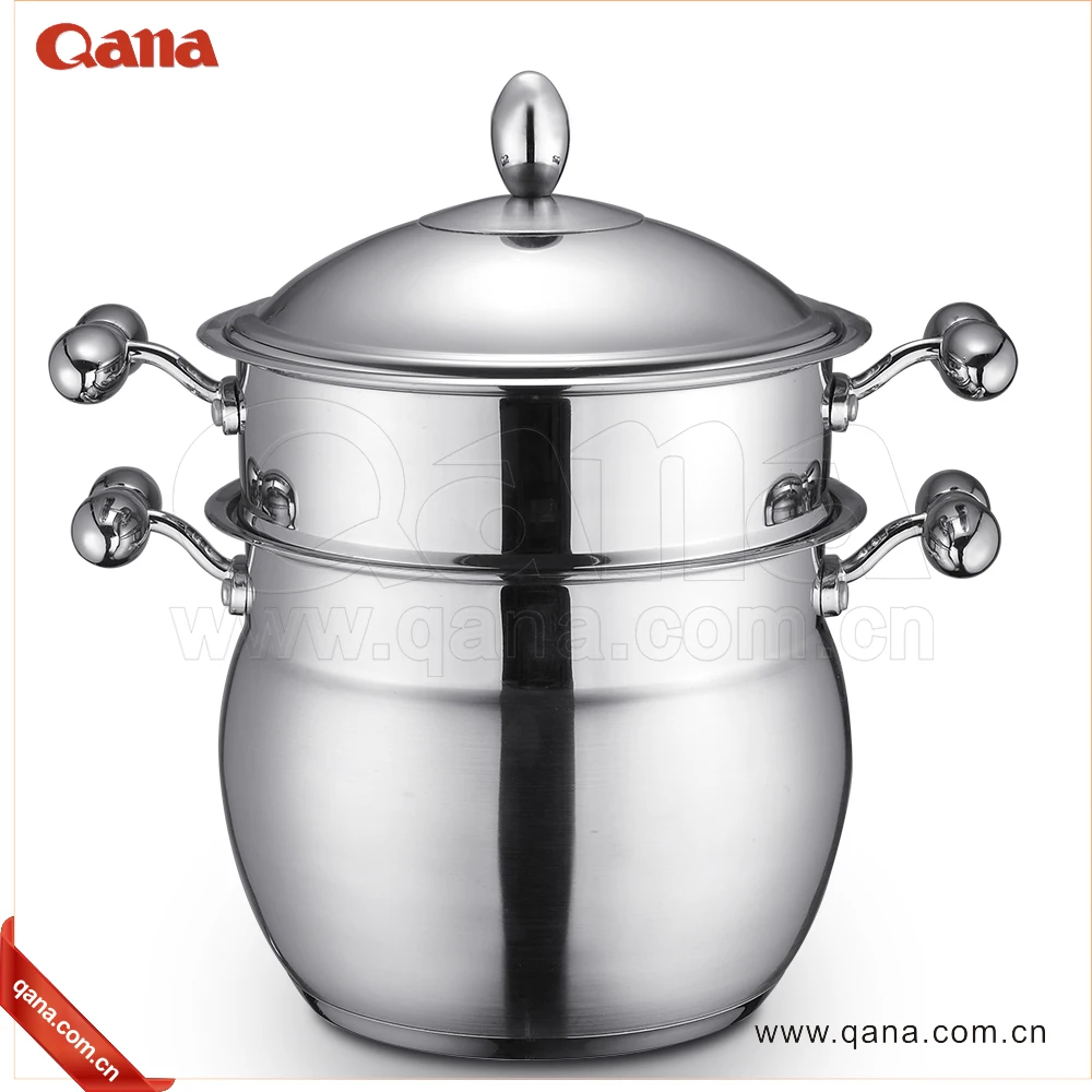 Оптовая продажа, кастрюля из нержавеющей стали, кастрюля, пароварка, набор кухонных кастрюль из нержавеющей стали