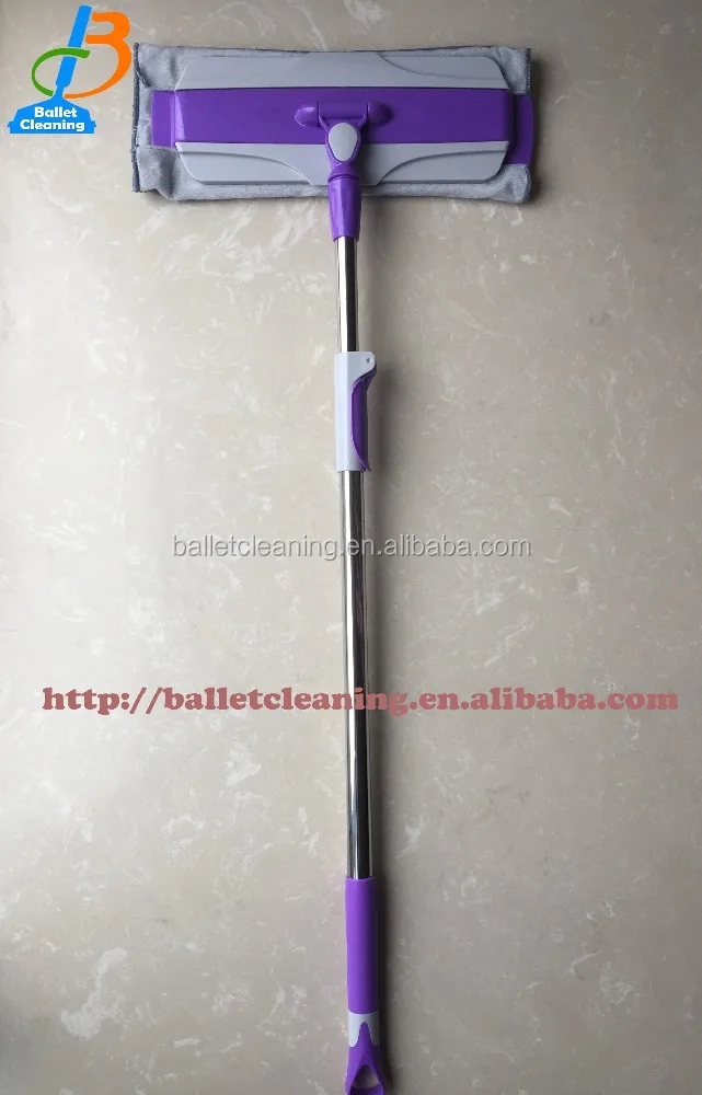 New Style High Quality Telescopic Microfiber 40cm Dust Mop Best Selling Stainless Steel Handle Flat Mop