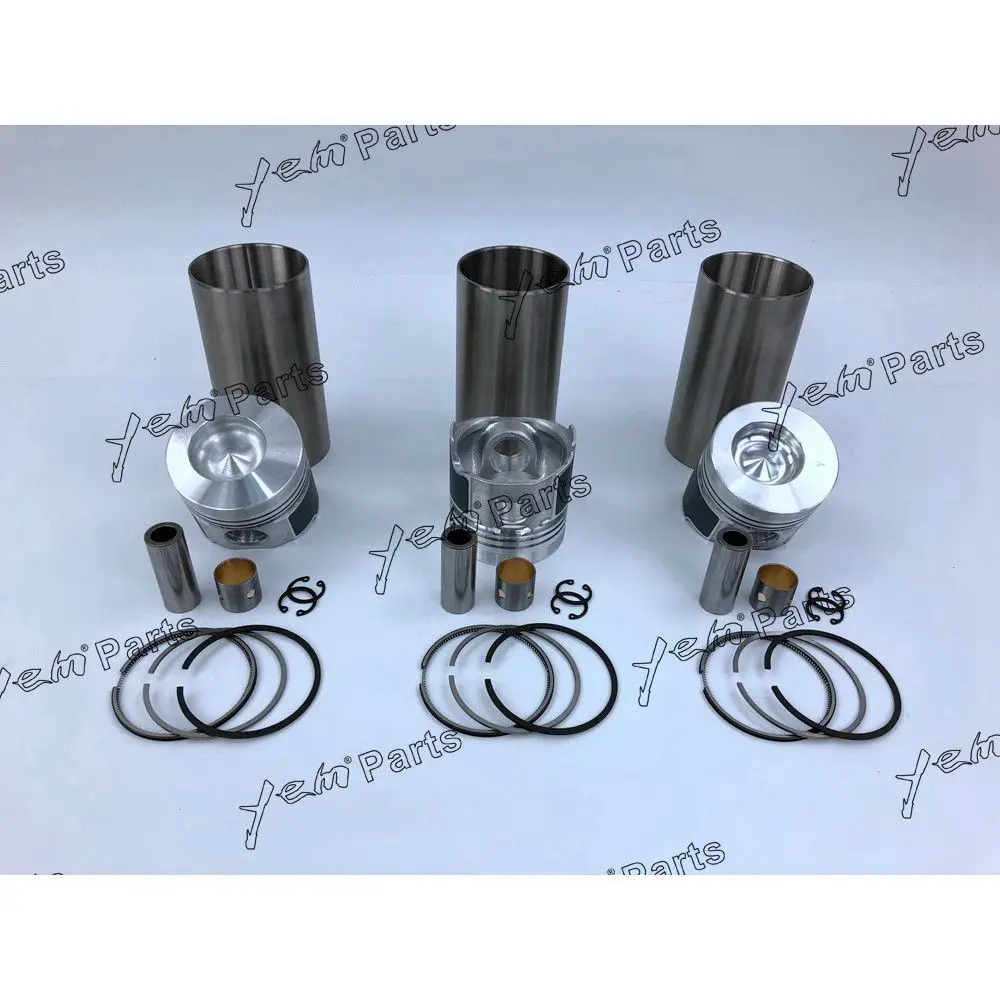 3T75 Engine Cylinder Liner Kit With Piston Rings Liners for Yanmar 2