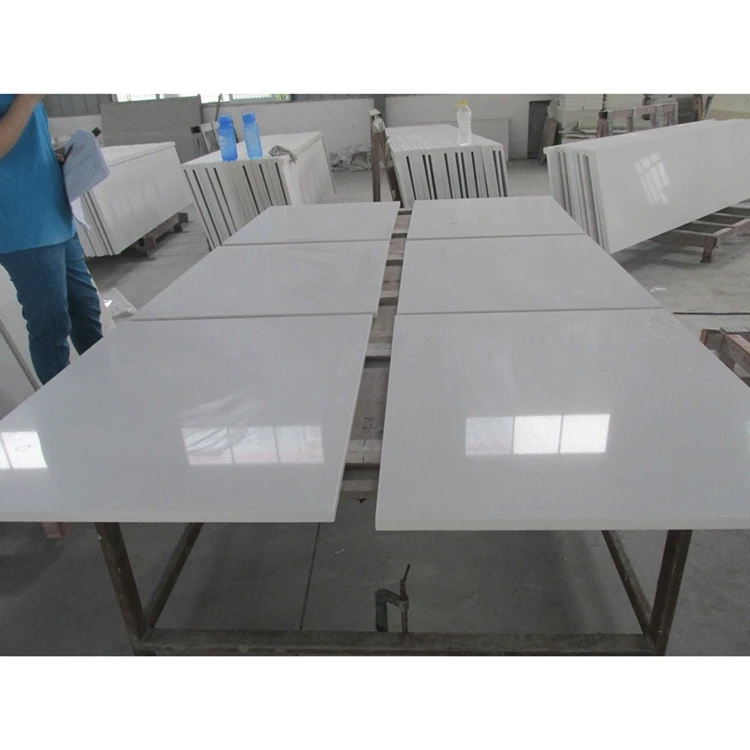 Spark White Quartz Stone Countertop With Perfect Price