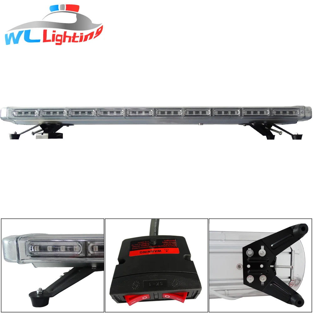 1200 мм, 48 дюймов, 88 Вт, автомобильная сигнальная лампа на крыше, полноразмерная сигнальная лампа для грузовиков/машин скорой помощи