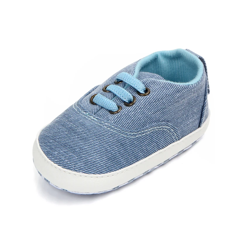Elastic band denim baby sport shoes baby boy shoes