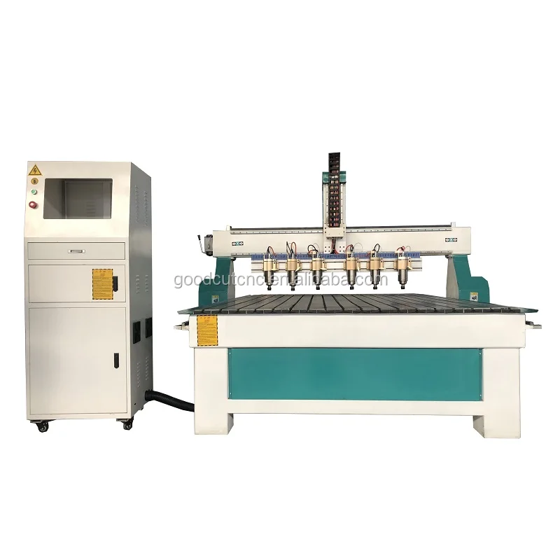4x8 CNC Router Manufacturer Machine with Multi Head Spindle for Dubai