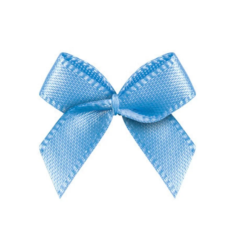 Небольшой атласный бант из ленты для нижнего белья готовый к отправке оптом