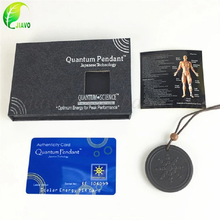 authenticity card quantum pendant