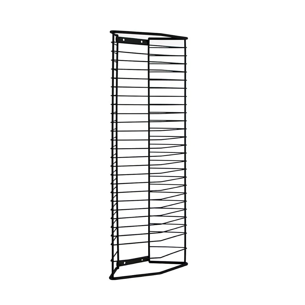 Metal Corner Stackable CD Display Stand DVD Storage Rack for Music