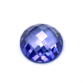 6.0mm~8.0mm tanzanite gemstones price Flat Bottom checker cut loose gem stones jewellery