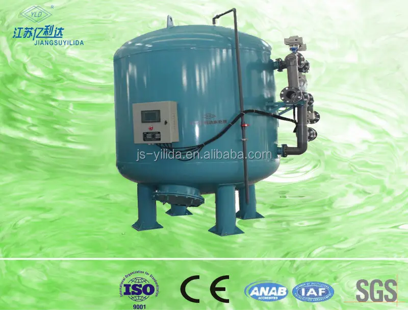 PLC Type Automatic Backwash Quartz Sand Filter for Sewage Treatment Plant