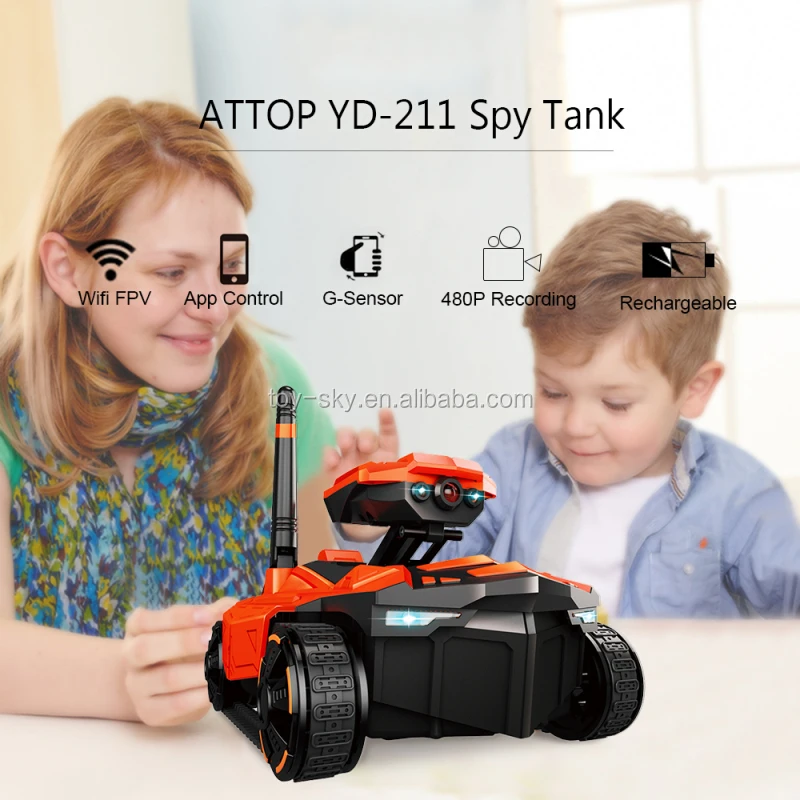 Source Attop YD-211 SPY TANK WIFI Real Time Camera 2.4G 0.3 mega