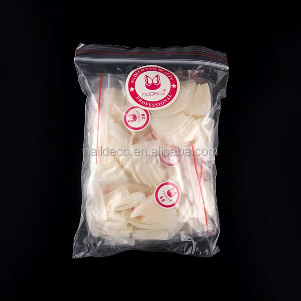 НАДЕКО оптовая продажа 500 шт./пакет или коробка натуральные Французский Типсы Ложные Акриловые для Неил арта украшения для кончиков ногтей