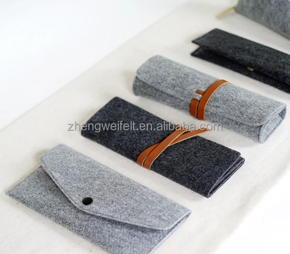 Fashion design wool felt wallet