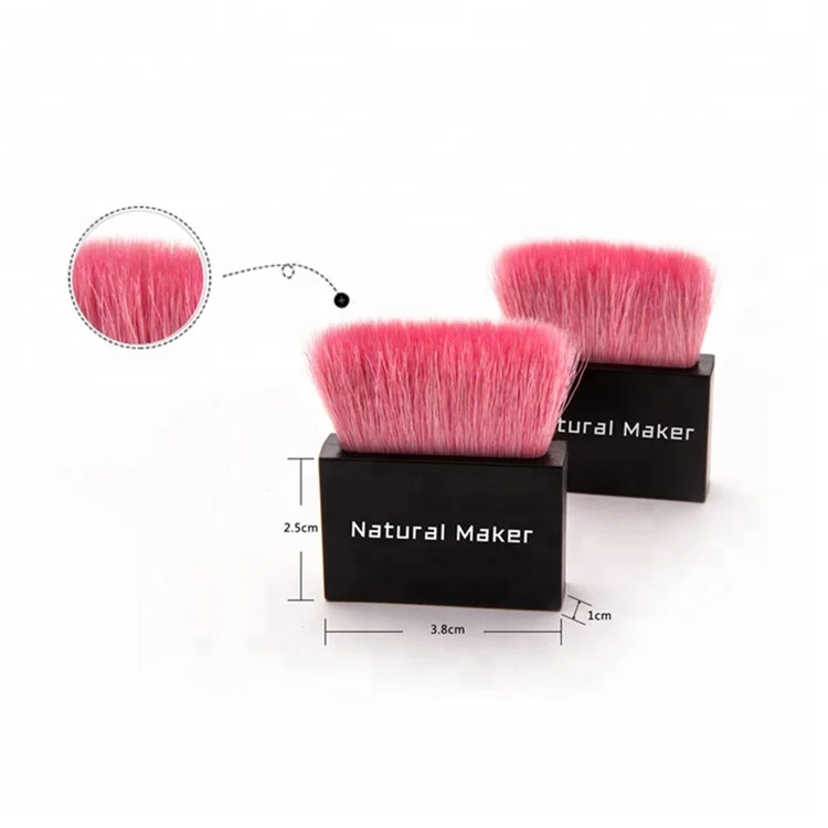 Оптовая продажа, Набор Натуральных кистей Кабуки для макияжа, портативная кисть для пудры, кисть для румян