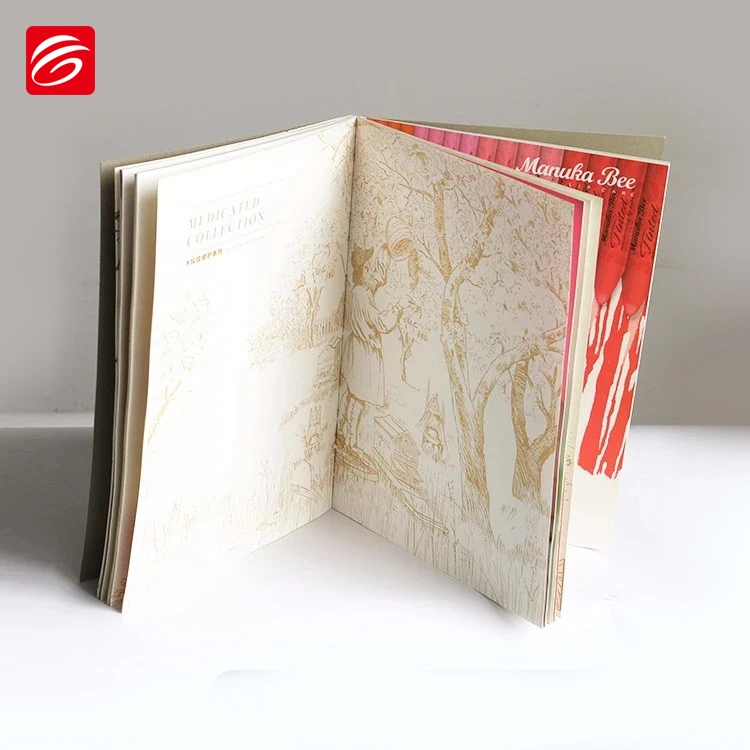 Изготовленный на заказ штампованный картон печать брошюр пользовательский печатный каталог и листовки коммерческий бумажный продукт