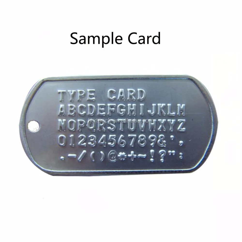 52 Letters Manual Stainless Metal Embossing Machine Dog Tag Embossing Machinery