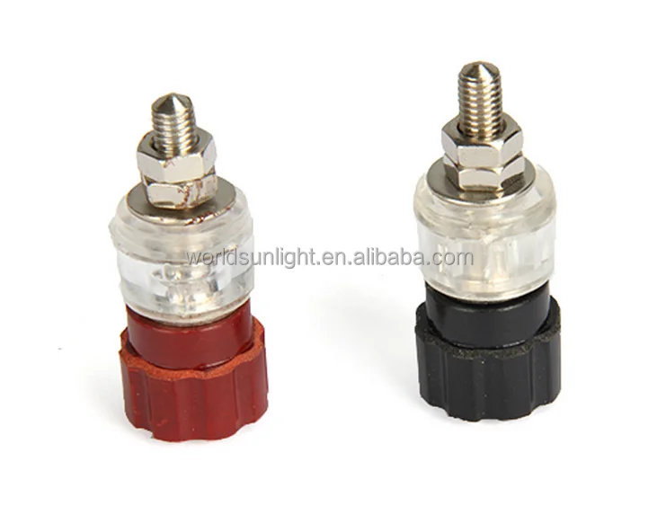 
 JS-999A 5 мм нить цвета: черный, красный, аудио динамик зажимный винт клеммный блок разъем  