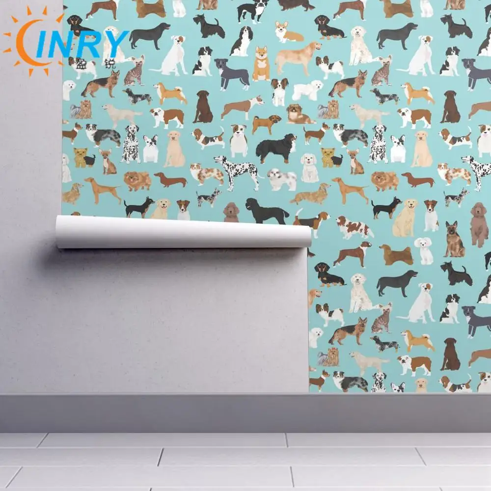 Water Resistant Eco-solvent Polyester Fabric Removable Reusable Repositionable Self Adhesive Inkjet Printing Wallpaper