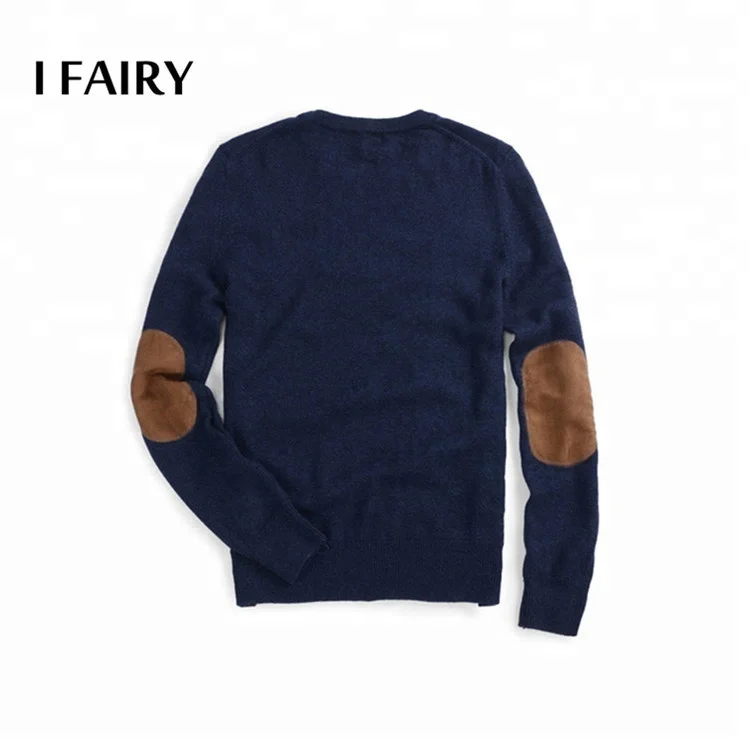 adding elbow patches to sweater