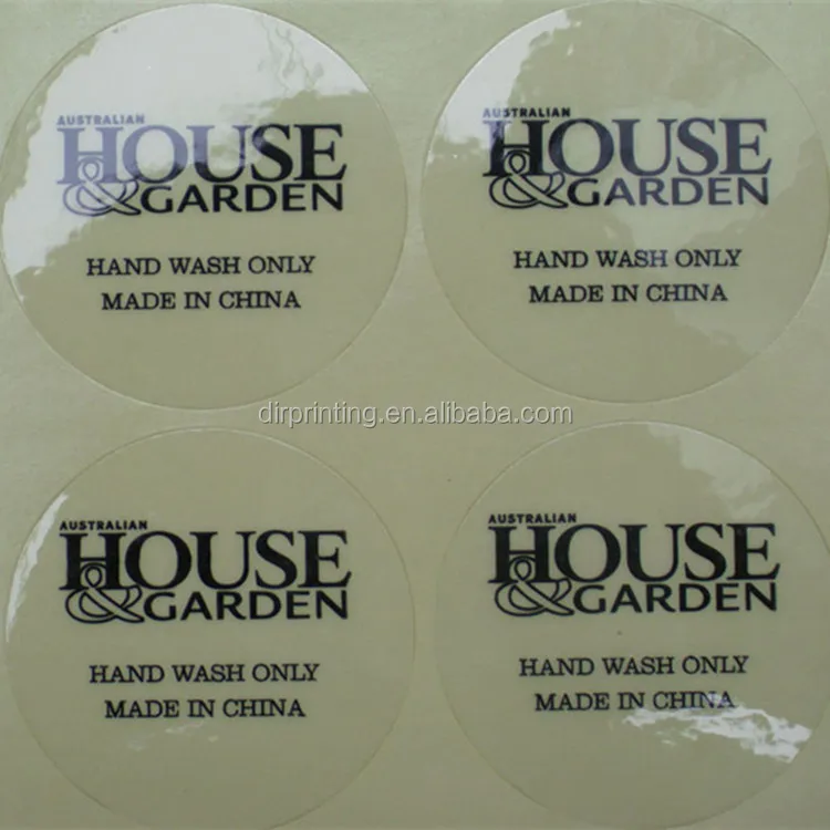 Clear Sticker Lable Printing Transparent Vinyl Label Sticker Clear ...