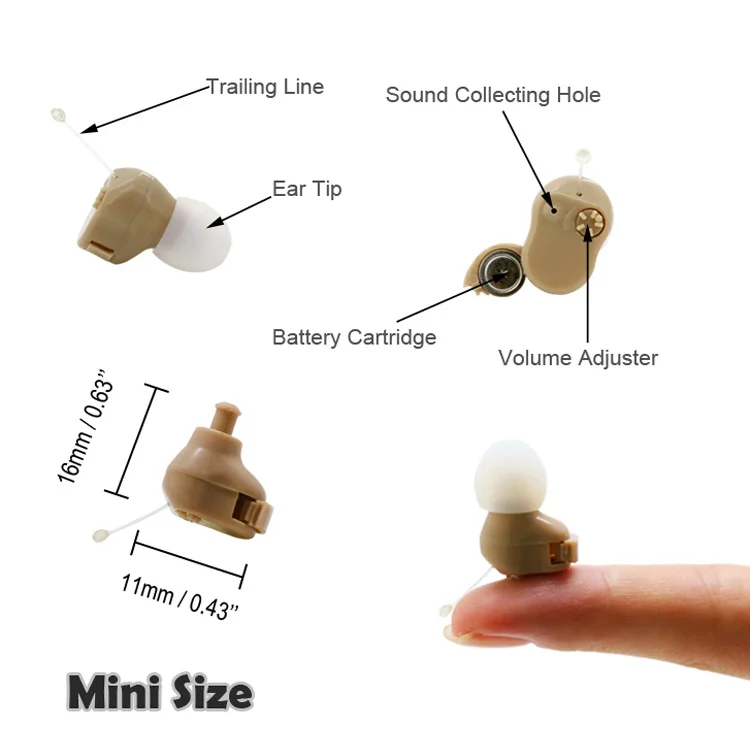 Невидимый слуховой аппарат, наушники-вкладыши, дешево, поставщик из Китая