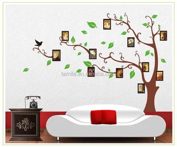 home decor photo frame black tree for family picture vinyl removable decal wall sticker