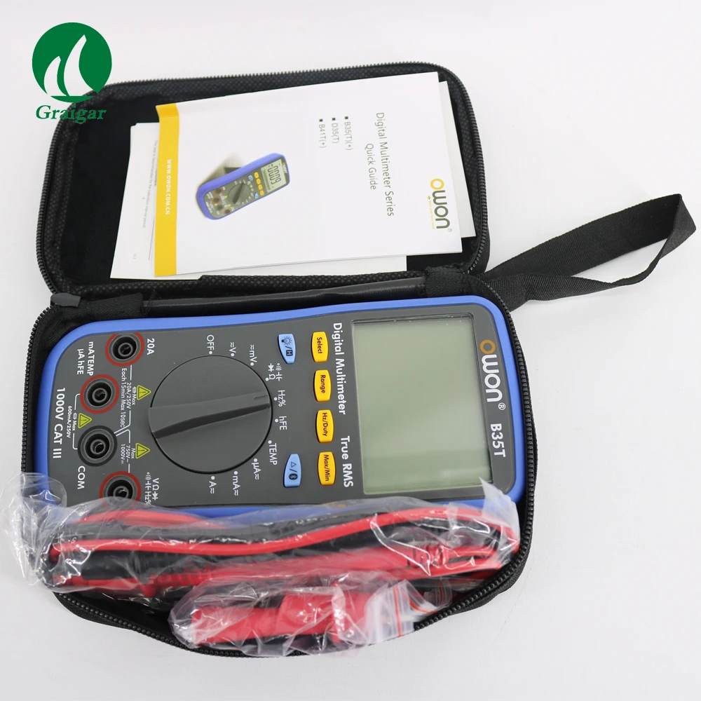 Kaiweets KM601 Multimeter Amazon Hot Sale 10000 counts Safety Smart Multifunction multitester Electrician multimeter