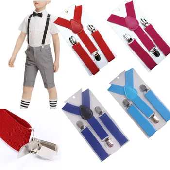 Fashion Children Best Selling Suspenders Baby&kids Suspender Clip-on Adjustable Elastic Y-back Suspender Braces Party