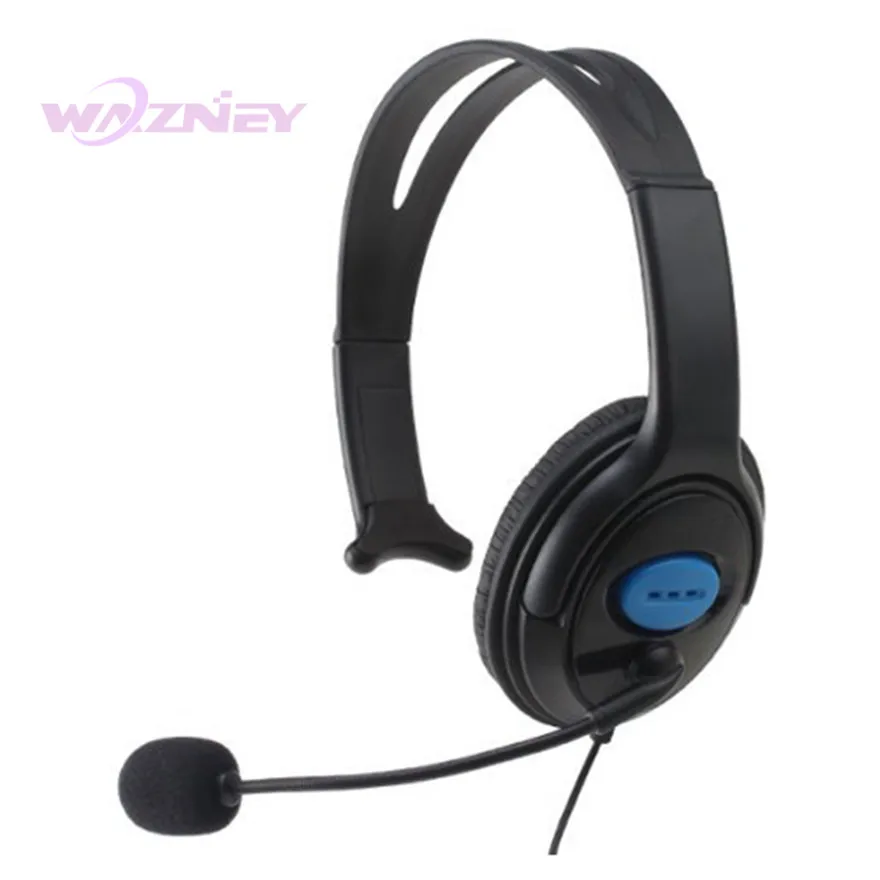 Black Single Game Headphone Headset with Mic for PS4/PS5