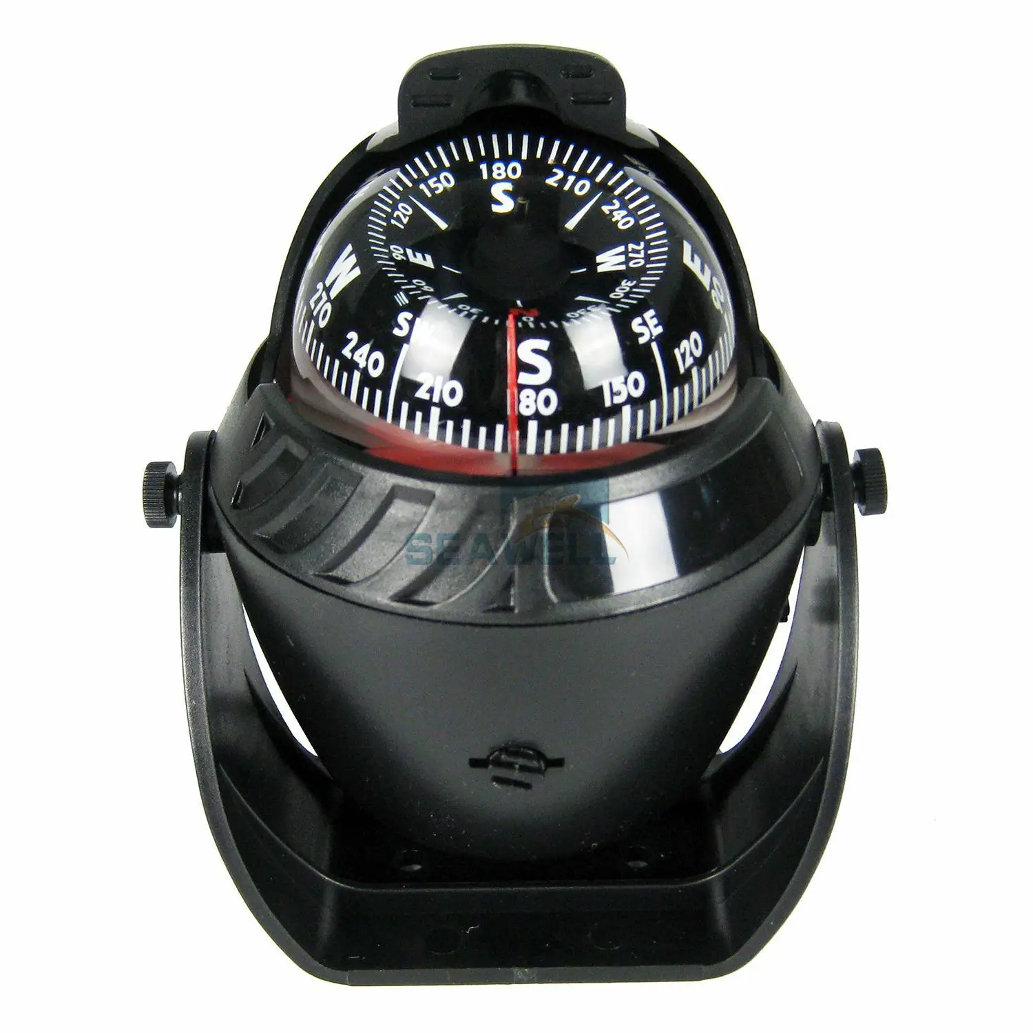 Marine LED Navigation Compass for Sail Ship Vehicle Car Boat Black Electronic 