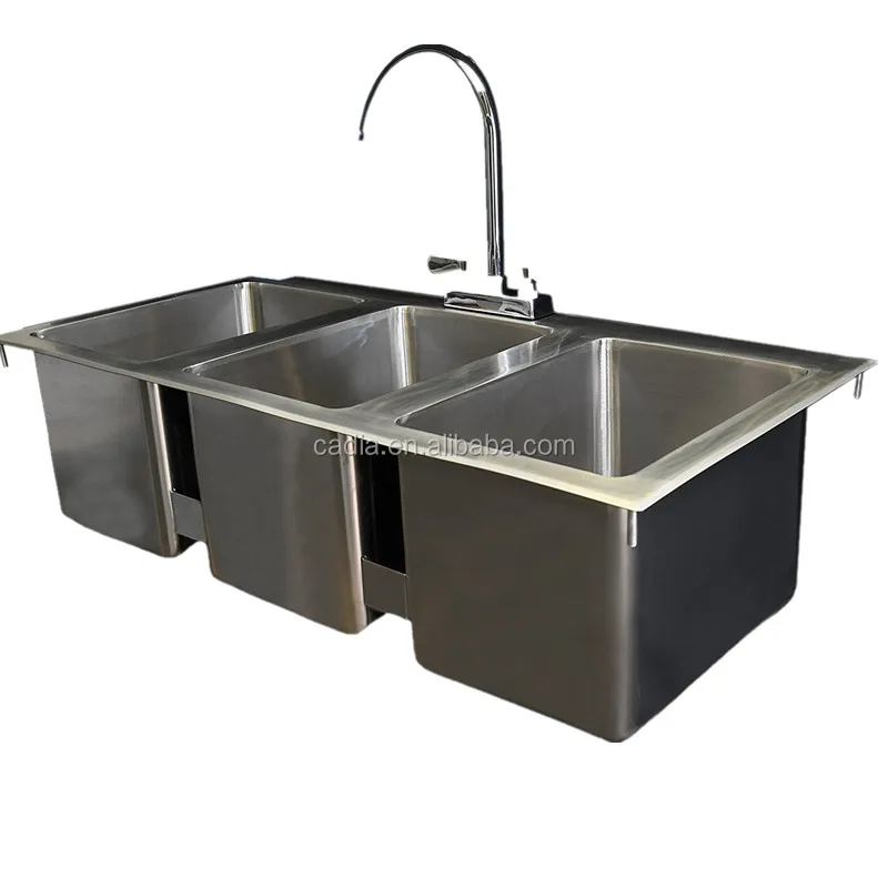 Buy 3 Compartment Sink Stainless Steel Sink Product On Alibaba Com