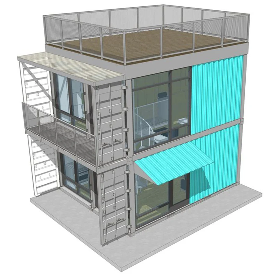 2022 New 2 Floor Container bar 3d  Ad Uso bar with Best Price