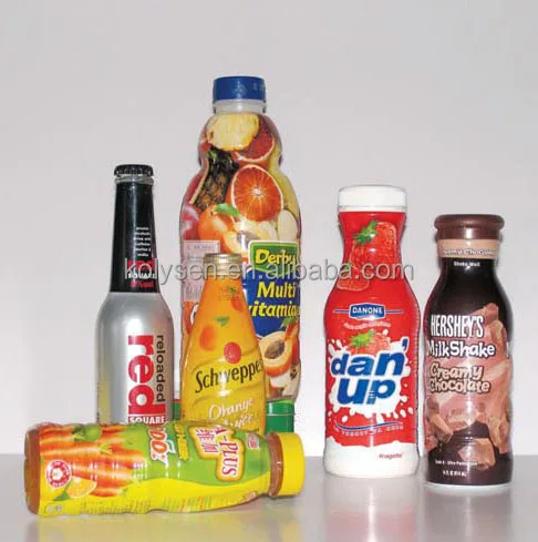Pet Shrink Sleeve with Perforated and Tear Line Shrink Wrapping Plastic Drink Bottle Labels Soft Shrink Film