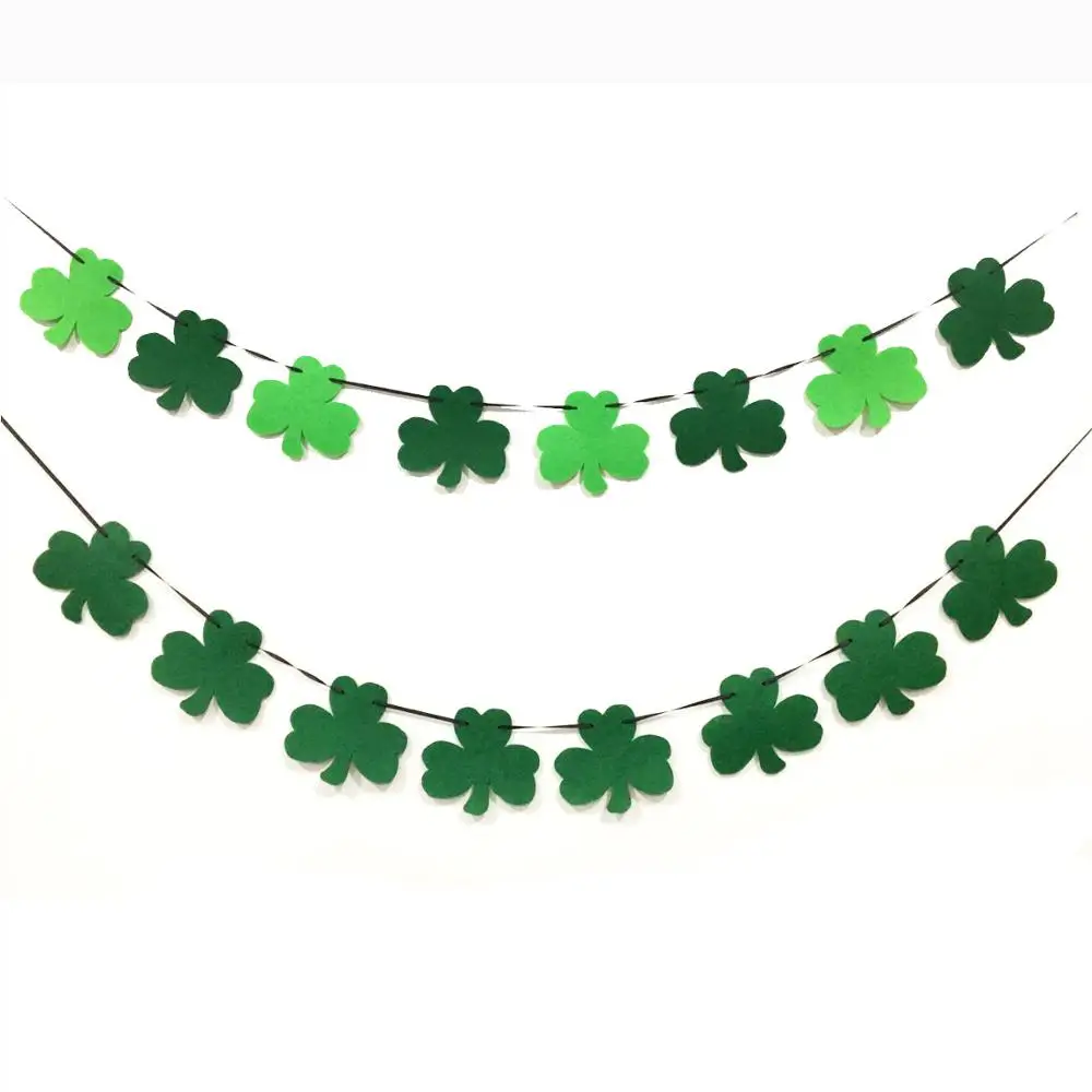 Happy St Patrick's Day Banner Personalized Sign St Patrick's Party St Patty's Day Green Shamrock Sign St Paddy's Day Party Decoration