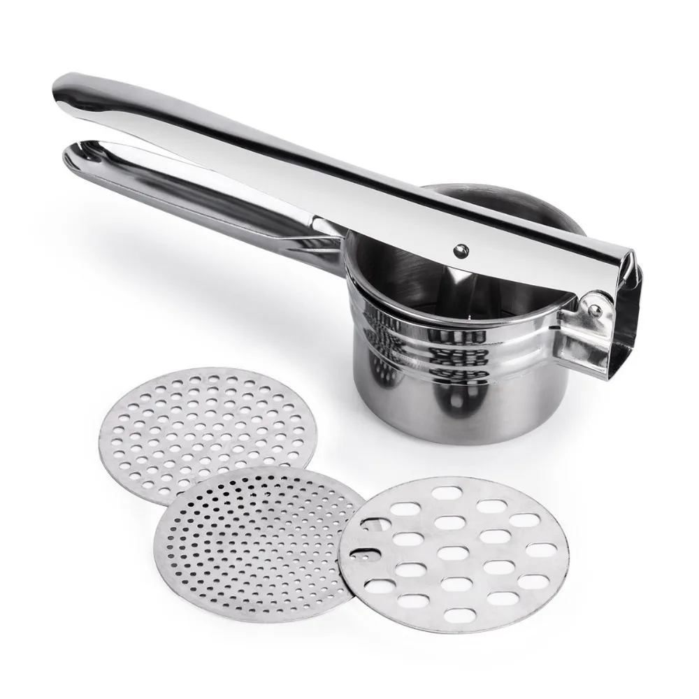 premium stainless steel fruit vegetable ricer potato masher