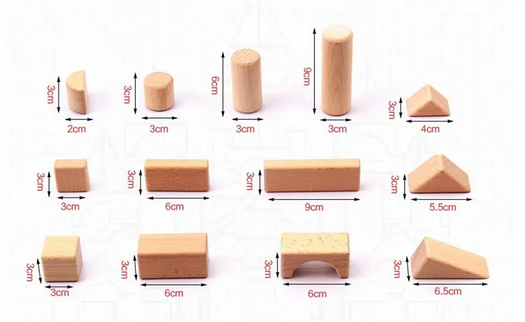 FQ бренд оптовые прямые продажи с фабрики 72 шт. образования детей деревянные блоки