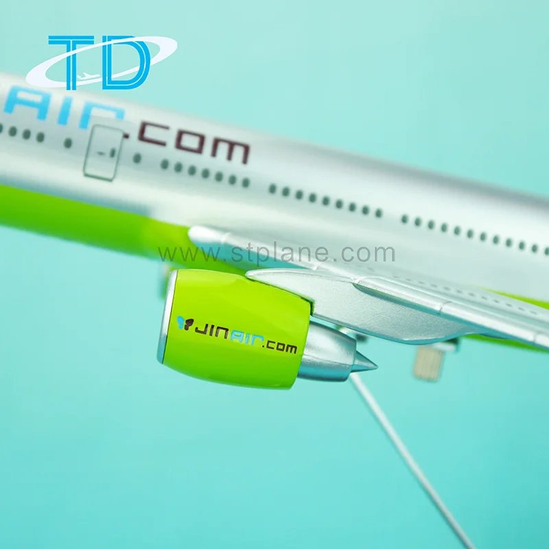 JIN AIR B777-200 ABS Plastic Material 1:200 Model Display