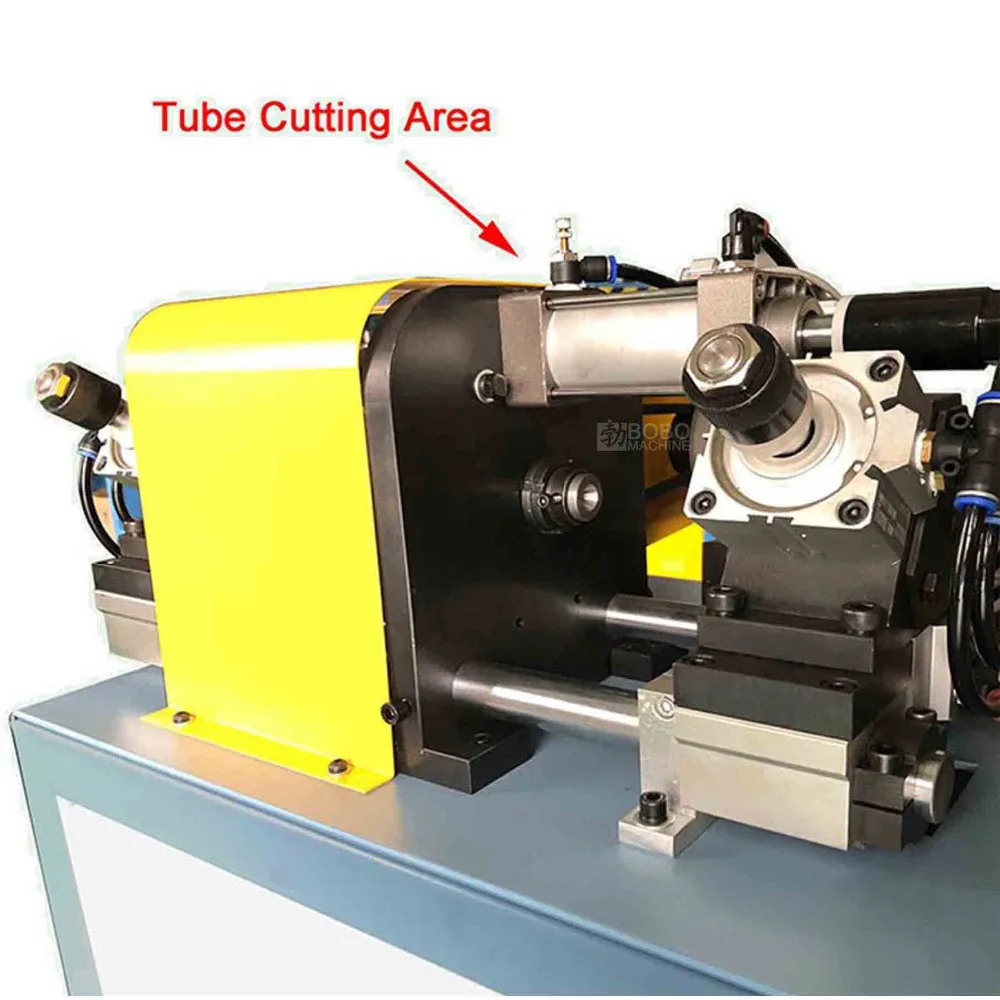 Factory suppliers cnc automatic stainless steel copper aluminum metal pipe tube straightening die cut machine manufacturer