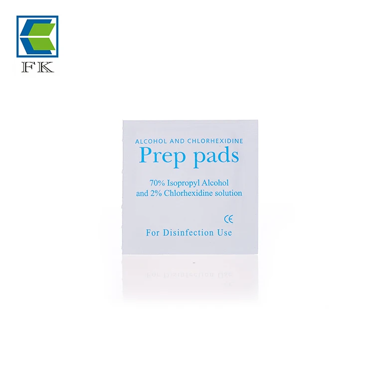 
Antiseptic Alcohol Prep Pad With 2% CHG And 70% Alcohol 