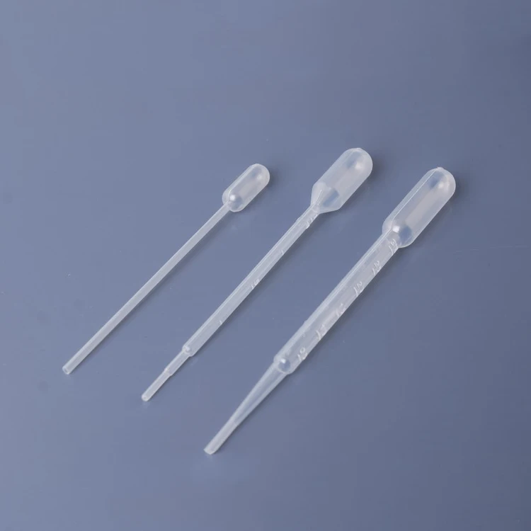 Пластиковая одноразовая переносная пипетка лабораторная