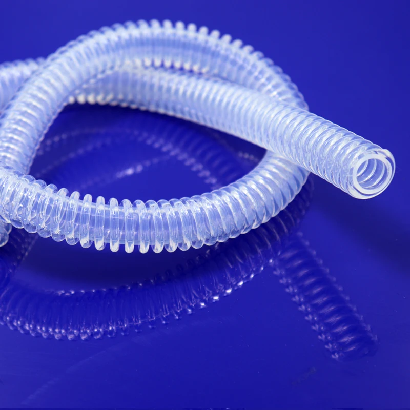 Good Elasticity Medical Ventilator Reinforced Silicone Corrugated Tube