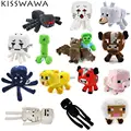 Minecraft Plush Toys 15pcs Enderman Wolf Sheep Squid Ghast Zombie Ocelot Stuffed Dolls Cartoon Minecraft Toys