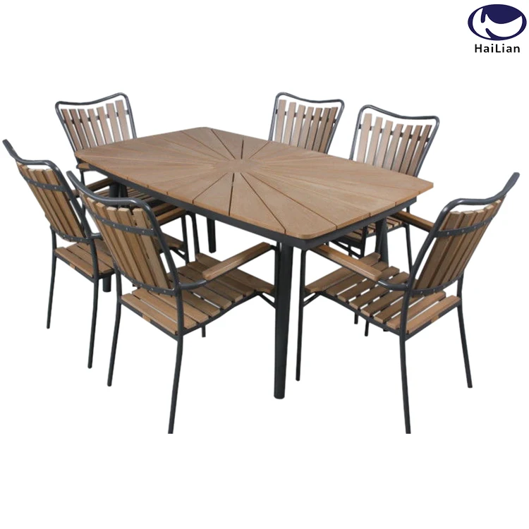 Europe Market Plastic Table Chairs for Garden Furniture Usage and Outdoor Lounge and Leisure Chairs and Table