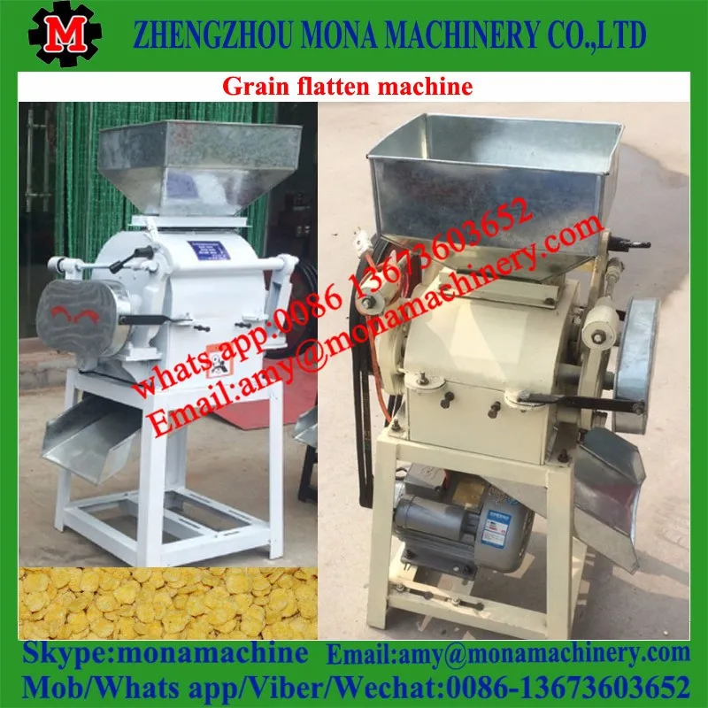 Cereal Rice Wheat Oats Corn Flakes Making Maker Machine | Rice Grain ...