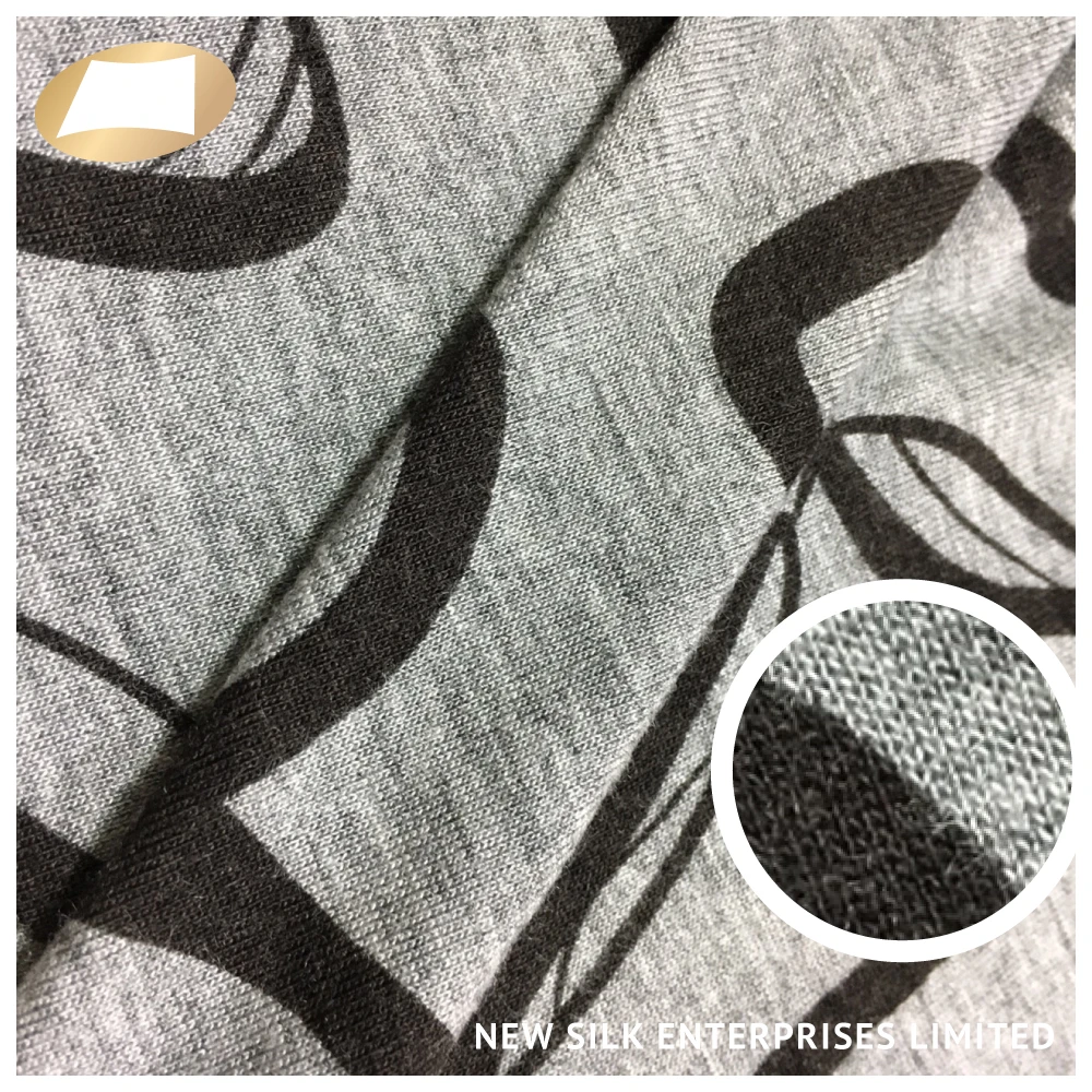 Вискозное вискозное волокно 30s нить с принтом ткань для одежды платье 170 г/м2