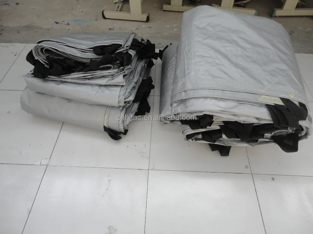 Factory Price Waterproof Round Hay Bales Cover Tarp Plain Style